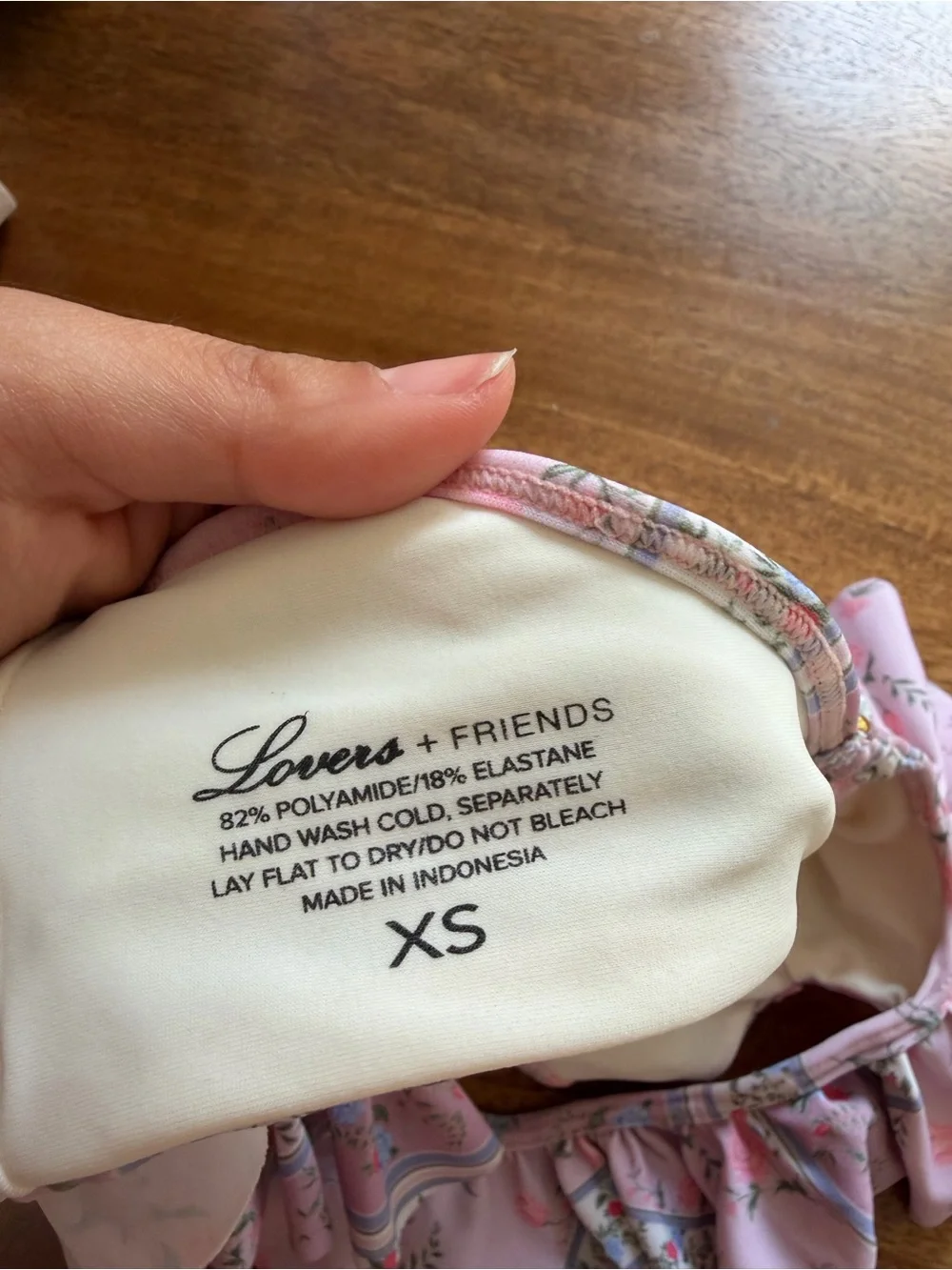 Lovers + Friends Pink Floral Bikini Top - Picture 4 of 4